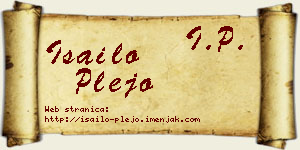 Isailo Plejo vizit kartica